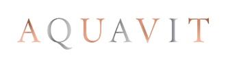 aquavit logo online white
